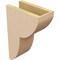 Ekena Millwork 5"W x 10"D x 15"H Classic Crestline Rough Cedar Woodgrain TimberThane Corbel, Primed Tan CORUR05X10X15CRERCPR - alternate 3